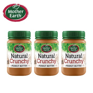 【壽滿趣】紐西蘭Mother Earth超級花生醬380g(顆粒3)
