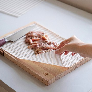 日本霜山 多用途雙面耐油紙/氣炸鍋烘焙紙/砧板墊(30入/包)x3包組