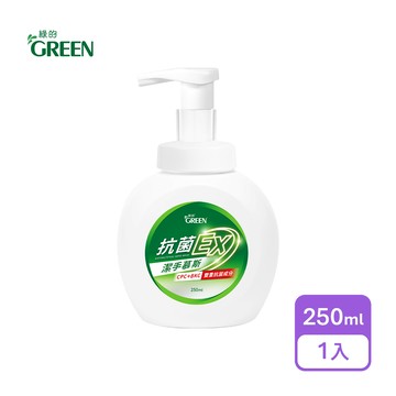 【綠的】抗菌潔手慕斯EX 250ml