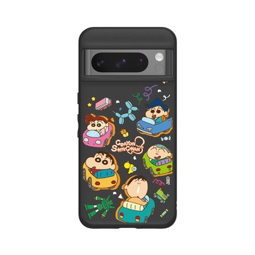 Pixel 8 Pro SolidSuit 黑 - 蠟筆小新 Crayon Shinchan - 春日部防衛隊碰碰車