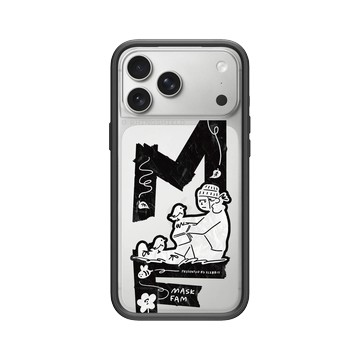 iPhone 17 Pro Max Mod NX -邊框背蓋組合 (相機按鈕) 黑 - Abei - MaskBoy與小鳥坐著