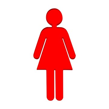 聯合 W.I.P NO.552 人型標示牌 (女)