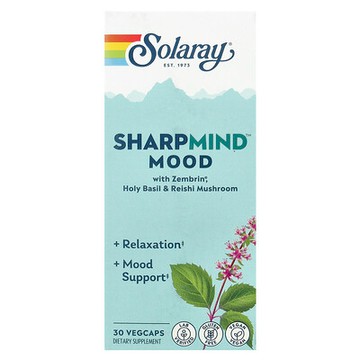 Solaray, SharpMind™ Mood，30 粒素食膠囊