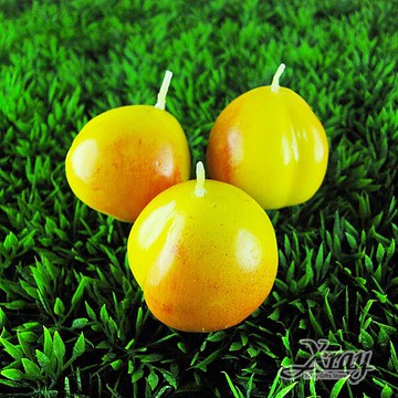 造型水果香味蠟燭/婚禮小物(水蜜桃)，X射線【B491503】