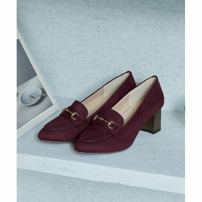 ロペピクニックパサージュ Rope Picnic Passage Byharuta ビット付きヒールアップローファー ワイン 24 5 通販 Lineポイント最大get Lineショッピング