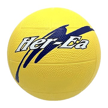 Her-Ea 禾亦 躲避球 黃色 100%橡膠 PVC袋裝  HB253  不適用  1個