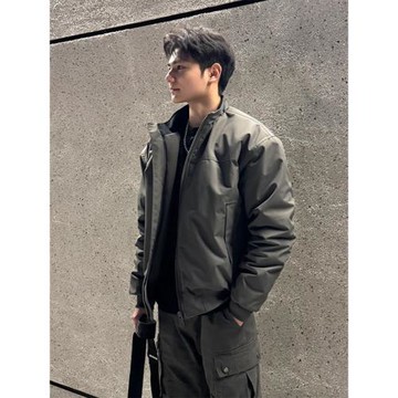 正肩飛行員夾克外套男春秋季立領三防硬漢穿搭短款美式廓形棒球服