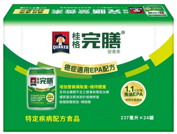 {桂格}完膳營養素 癌症適用EPA配方(熱帶水果風味)237ML*24入/箱*小柚子*