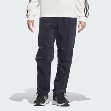 adidas 愛迪達 長褲 男 運動褲 燈芯絨 保暖 TH TEXTURED PNT 藍 JI8690