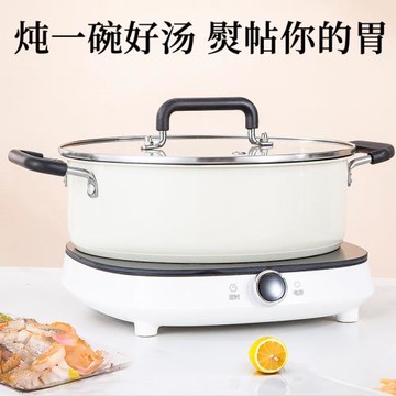 316不銹鋼復底湯鍋煤氣電磁爐家用大容量加厚湯蒸鍋不變色不掉漆