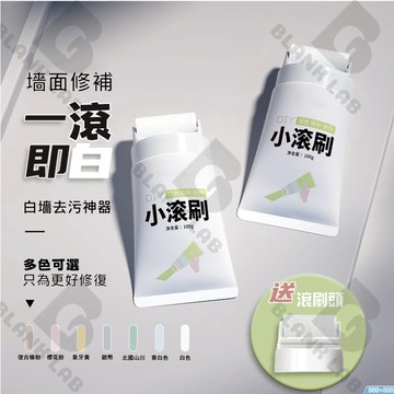 【🔥12H台灣現貨】補墻膏 小滾刷 送滾刷頭 牆面修補膏 補漆刷  便捷式修補漆 白色乳膠漆 塗鴉 刷墻神器 100g1