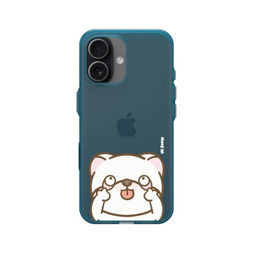 iPhone 17 Clear (相機按鈕) 夜幕藍 - 嗨小強 Hi John - 鬼臉小強