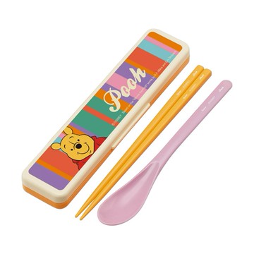 日本 Disney 迪士尼 隨身餐具組-小熊維尼 一組 (JN1046)