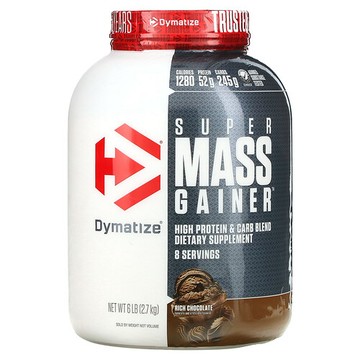 Dymatize, Super Mass Gainer, 富含巧克力, 6 lbs (2.7 kg)