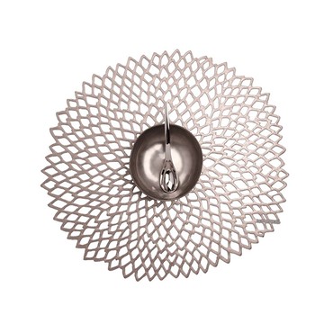 大麗花Dahlia圓形餐墊36×39cm-青銅