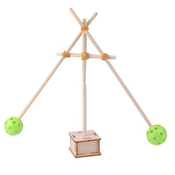 「探夢科學小實驗」STEAM科教 DIY手工製作 科技小製作不倒的陀螺物理重心平衡國小生玩具模型材料包