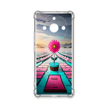 realme 手機殼 TRON REALME 11 PRO+  桃藍色花朵系列 四角防摔殼 手機殼