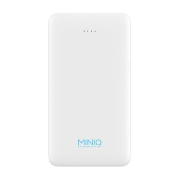 MINIQ 自帶雙線快充行動電源  白色  MD-BP-068