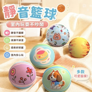 【台灣出貨🔥靜音籃球】籃球 靜音球 室內籃球 無聲籃球 靜音籃球 不掉渣高彈力專業用 寶寶靜音籃球 幼兒園小學生 室內
