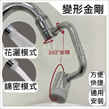【360度活動出水口】超級變變變.變形金剛.活動出水頭