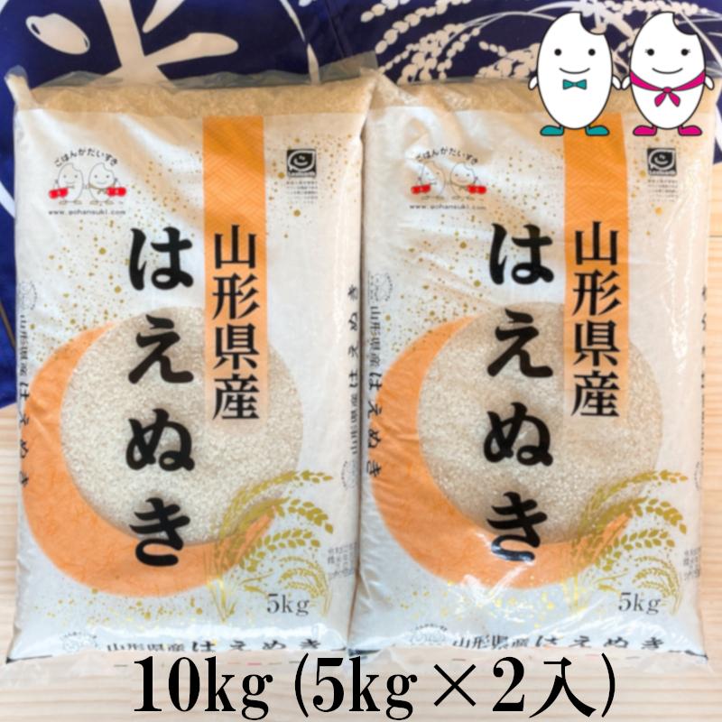 お米 10kg(5kg×2） 山形県産はえぬき 令和5年産