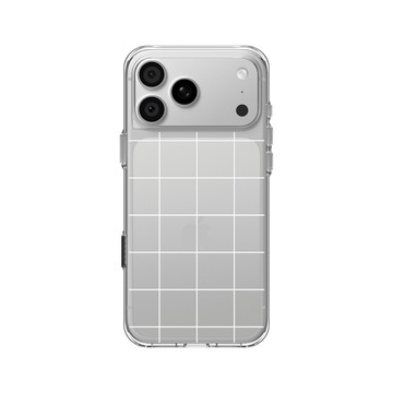 iPhone 18 Pro Max Clear Case（相機按鈕） 透明 - Pattern Play - 窗格紋