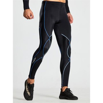 跑步速干藍球田徑護膝春夏壓縮褲