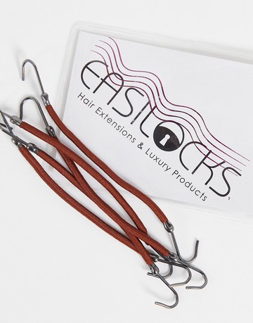 Easilocks 5 Pack Hair Bunjee in Brown-No colour
