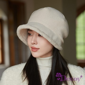 【Decoy】羊絨八角＊保暖加厚護耳毛線盆帽/顏色可選