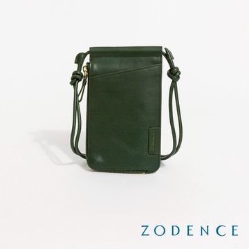 ZODENCE FRANCES義大利植鞣革手機包-綠