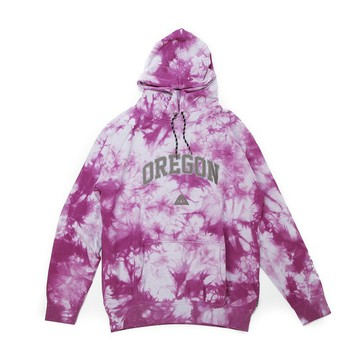 日本限定 POLER TIE DYE RAGLAN HOODIE 連帽大學TEE / 紫色