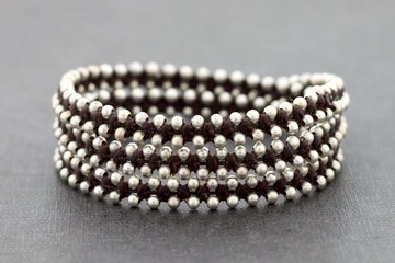 銀色手鐲包裝男士女士螺柱波希米亞