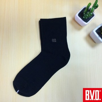 BVD 細針織寬口男襪-BN403-01