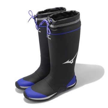 Mizuno 防水工作靴 Justafit NL1 男鞋 黑藍 防水 支撐 束繩 戶外 休閒鞋 美津濃 F3JBN901-09