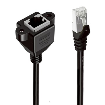 POLYWELL 寶利威爾 CAT6 高速網路延長線 Gigabit 千兆網路延長線  1.5m  黑色  1條