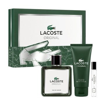 【LACOSTE】經典男性淡香精禮盒(淡香精100ml+香水筆7.5ml+沐浴精100ml.附紙袋)