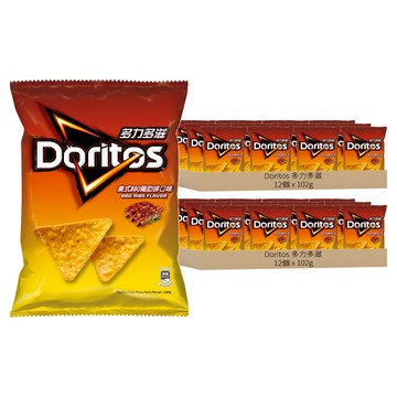 Doritos 多力多滋 美式BBQ 豬肋排口味玉米片  102g  24包