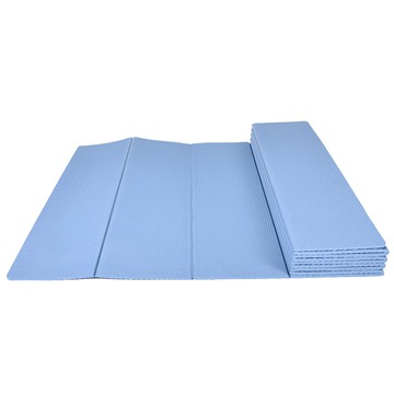 The One TPE折疊瑜珈墊 雙面雙壓紋 6mm 藍色 183 x 61cm  1個