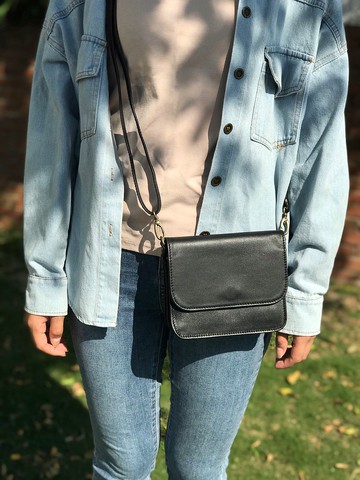 無印簡約 小方包 黑 可客製化烙印