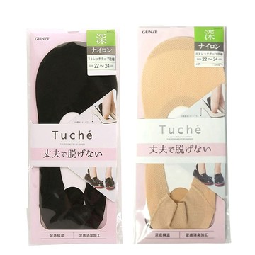 【Gunze 郡是】日本 TUCHE 細網女隱形襪-深履(2色)