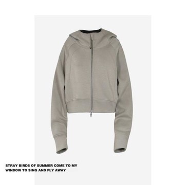 【現貨】拉夏貝爾歐美拉鏈短款連帽衛衣女設計感開衫外套上衣早秋