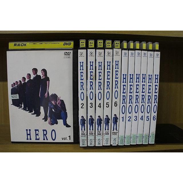 DVD HERO 全6巻   2014年版 全6巻 計12本set 木村拓哉 松たか子 北川景子 ※ケース無し発送 レンタル落ち ZJ474