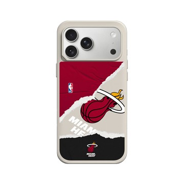 iPhone 17 Pro Max SolidX 貝殼灰 - NBA - 熱血系列-邁阿密熱火 Miami Heats - Sweat and Tears