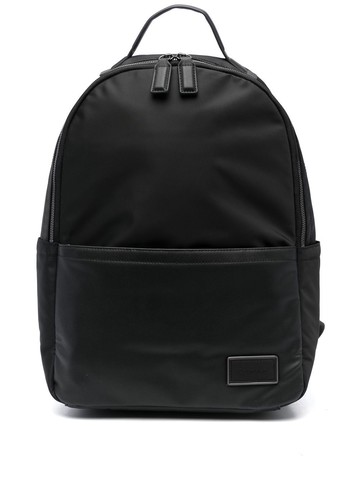 Calvin Klein - logo patch backpack - men - Polyurethane/Polyester - One Size - Black