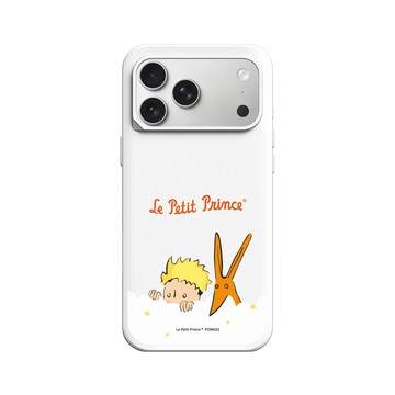 iPhone 17 Pro Max SolidX 白 - Le Petit Prince 小王子 - 小王子與狐狸 - 偷偷窺視