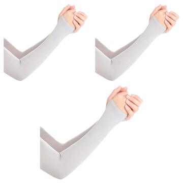 Amiss 機能感 台灣製防曬涼感袖套 UPF50+  均碼  灰色  3雙