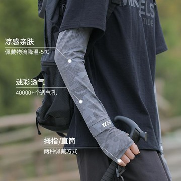 台灣出貨+免運 夏季戶外遮陽透氣冰袖 寬鬆騎行冰絲開車防曬男大動護袖 釣魚護臂套袖 防曬冰涼衣袖套 登山袖套 運動袖套
