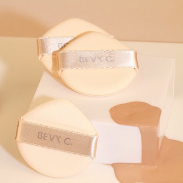 【BEVY C.】裸紗親膚 氣墊粉撲 2入裝 | 打造輕、薄、透底妝