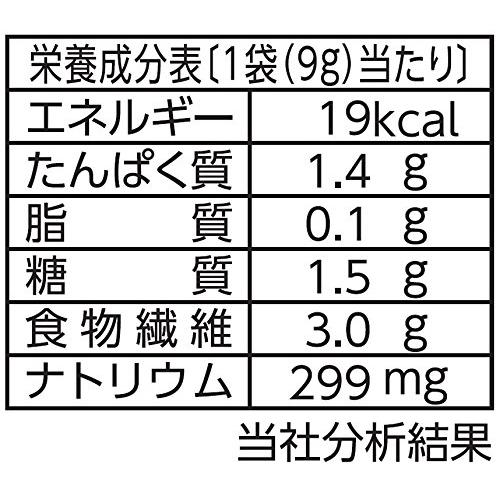 なとり JUSTPACK おつまみ昆布 9g×10袋