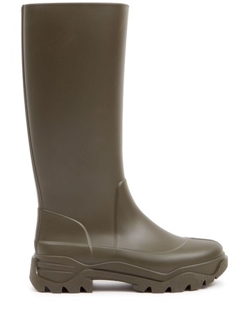 Maison Margiela - Tabi rain boots - women - Polyurethane/Polyamide/Rubber/Elastane - 40 - Brown